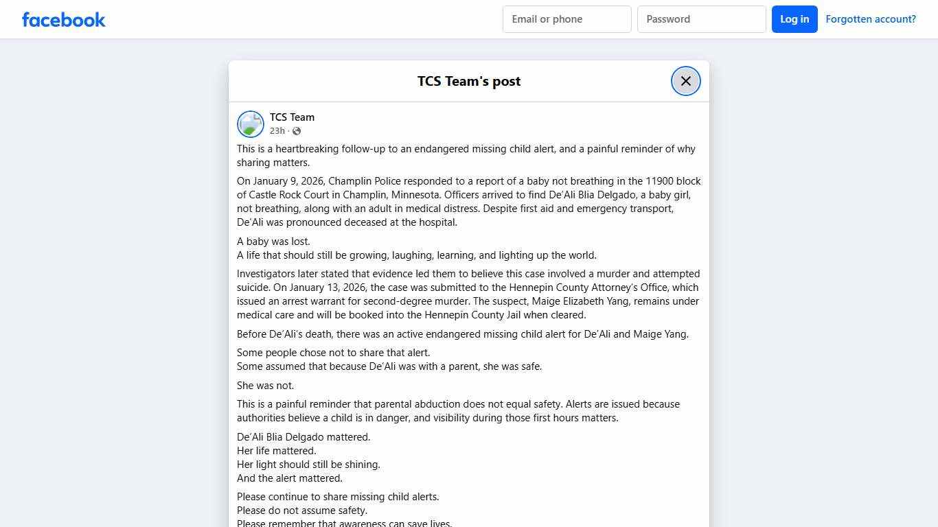 TCS Team - This is a heartbreaking follow-up to an... | Facebook