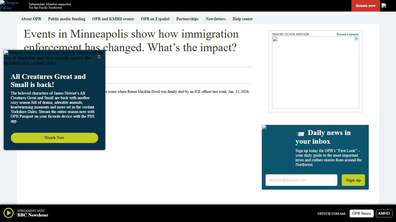 Events in Minneapolis show how immigration enforcement has changed. What’s the impact? - OPB