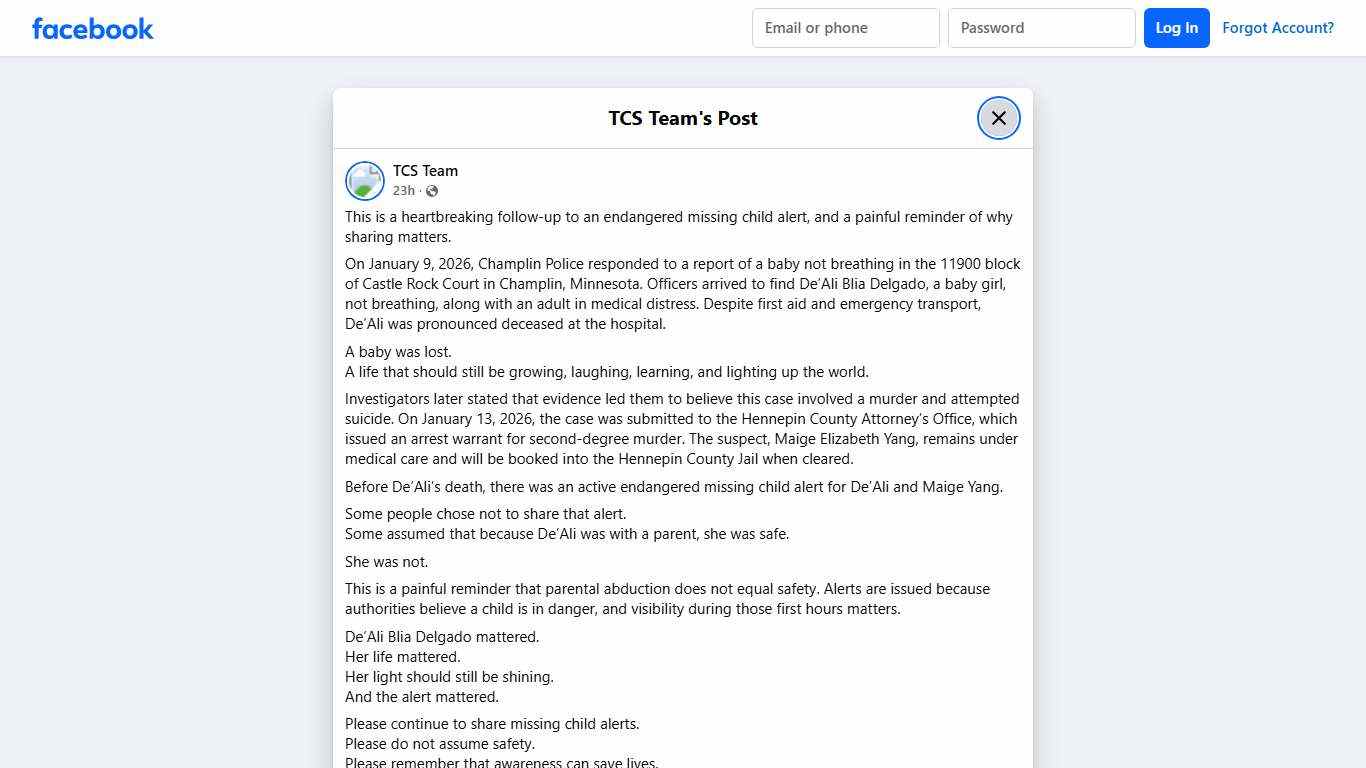TCS Team - This is a heartbreaking follow-up to an... | Facebook